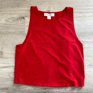 Red tank top